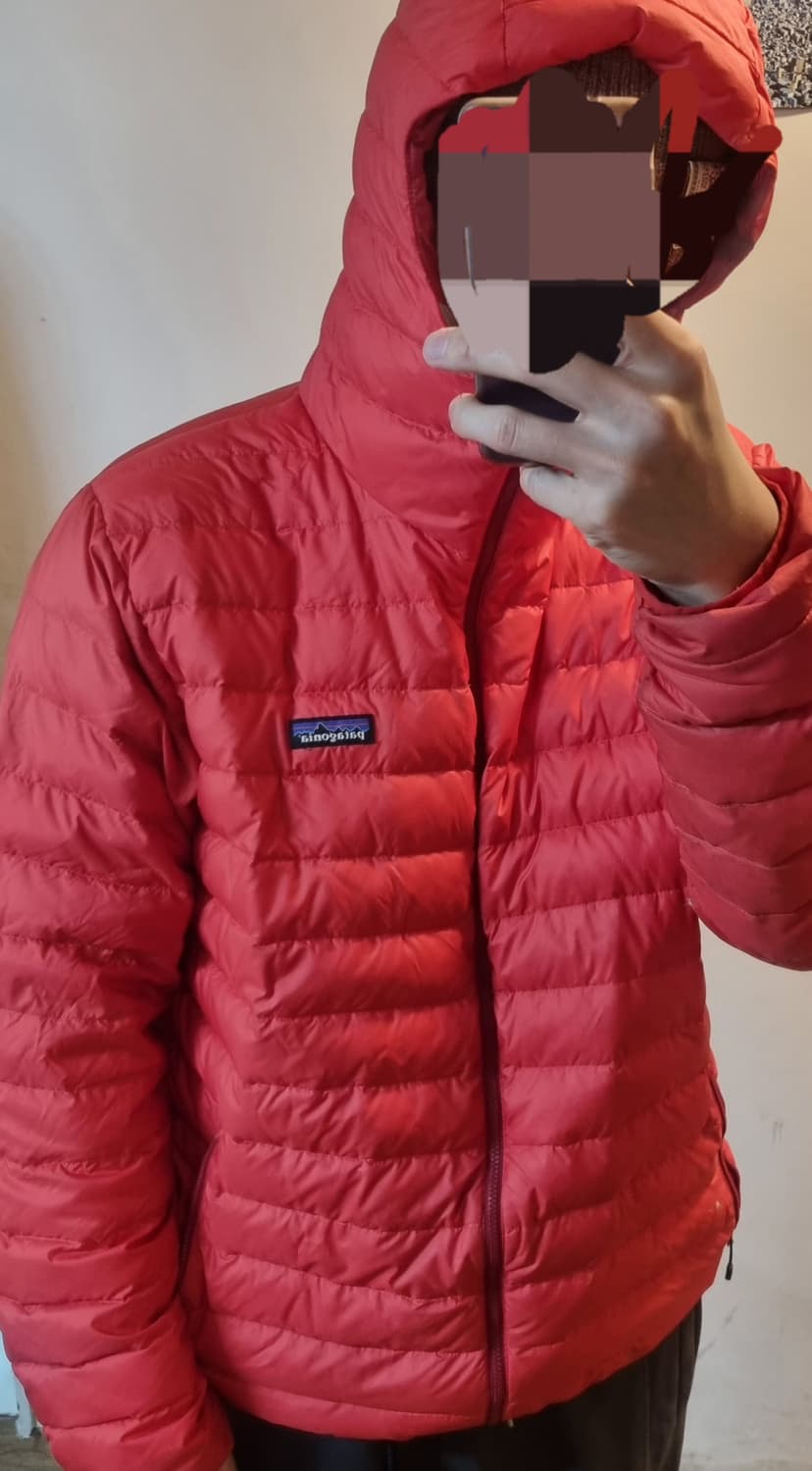 파타고니아 다운스웨터 패딩 레드오렌지 xl 상품이미지6