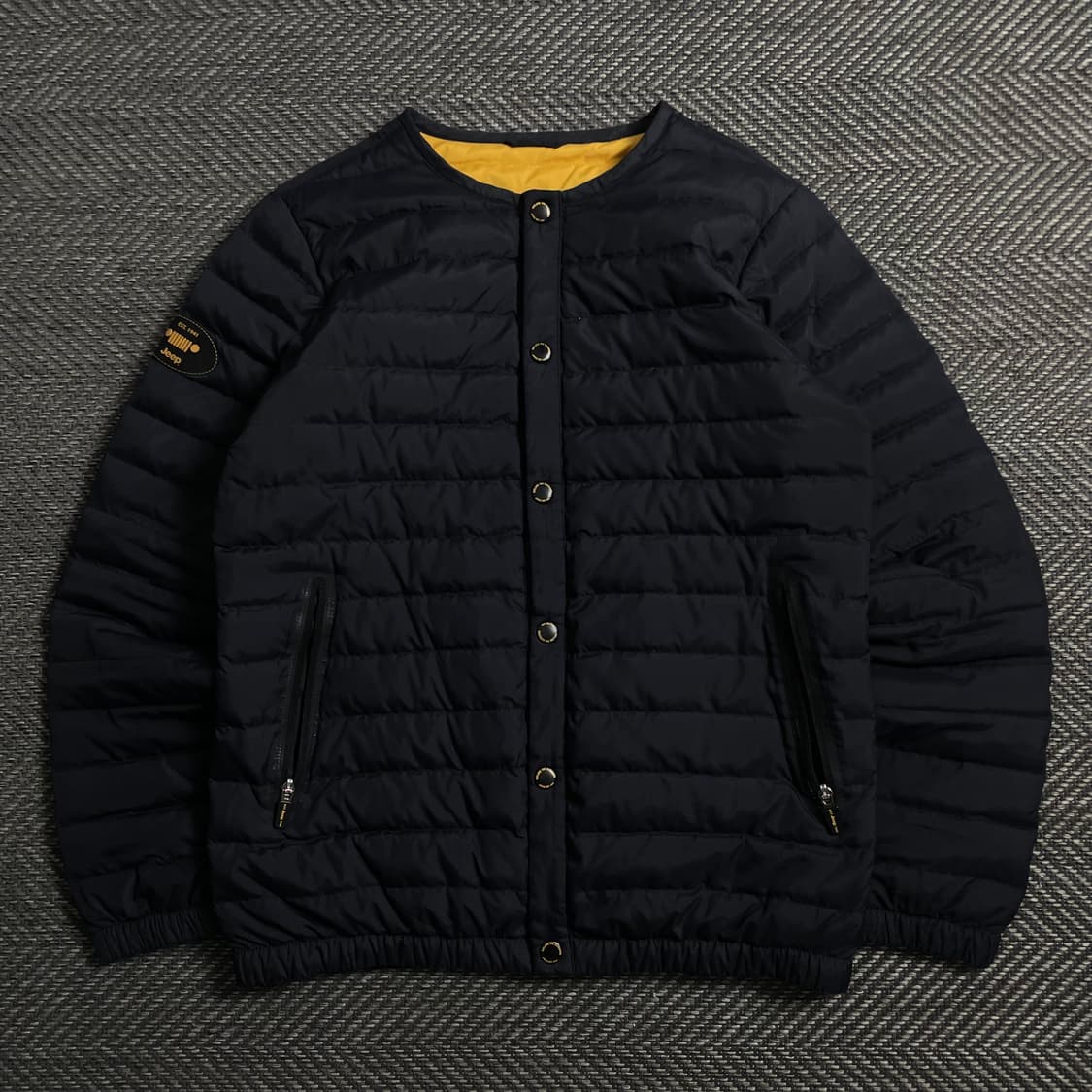 Jeep 덕다운 버튼 경량 패딩 자켓 네이비y 4680 상품이미지2