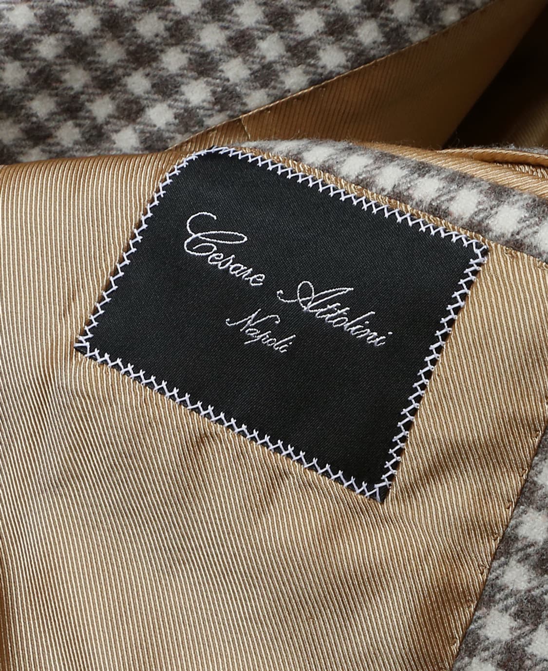 체사레 아톨리니 [Cesare Attolini] 울 캐시미어 체크 자켓 상품이미지8