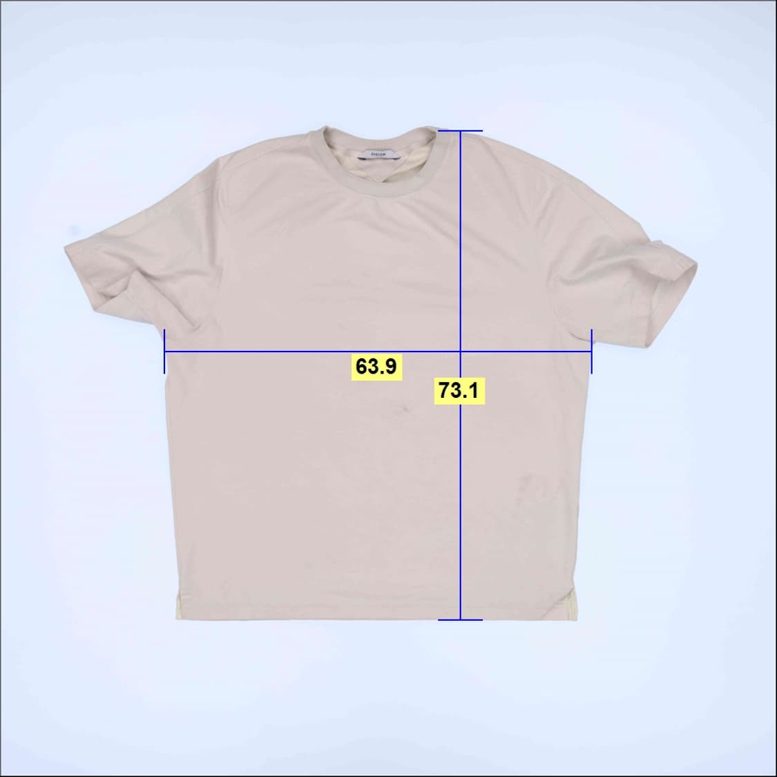 105 한섬 시스템 백로고 반팔티 0407M 상품이미지6