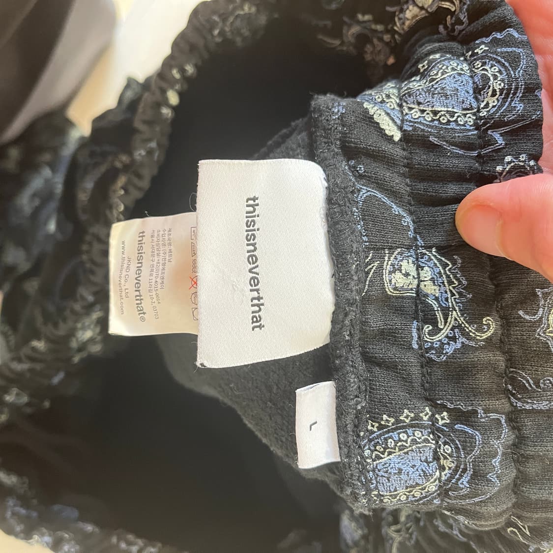 (L) 디스이즈네버댓 페이즐리 조거팬츠 상품이미지5