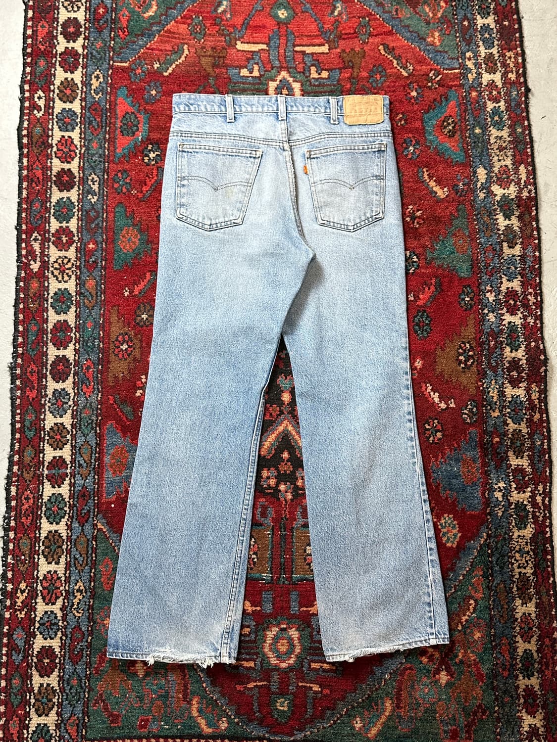 80's USA Made 빈티지 리바이스 517 오렌지탭 부츠컷 상품이미지3