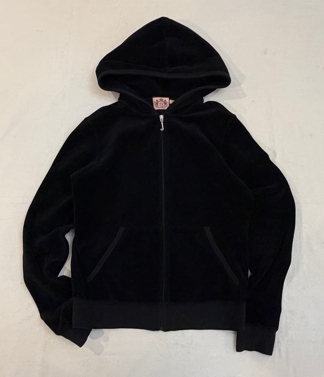 희귀) 쥬시꾸뛰르 대장급 y2k 갸루 벨벳 후드집업 상품이미지3