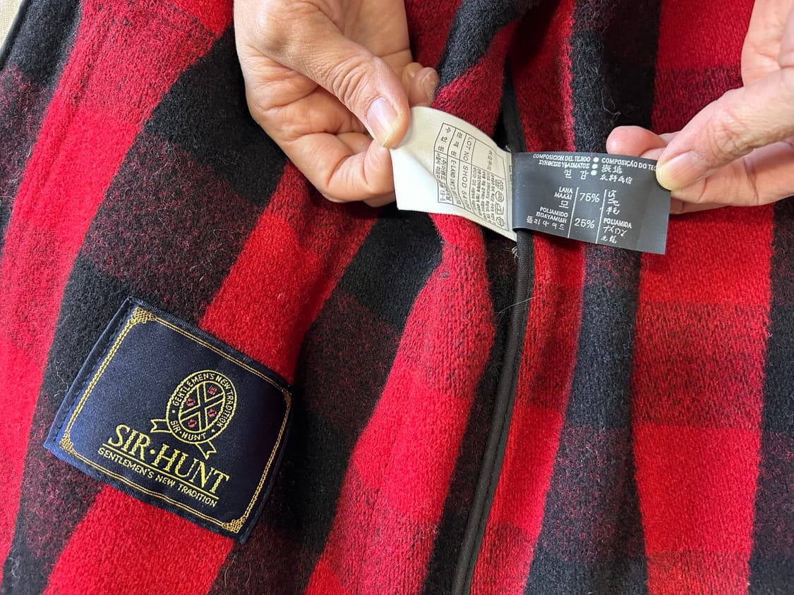 써헌트(sir-hunt) 블럭체크 오버코트(여성M) 상품이미지8