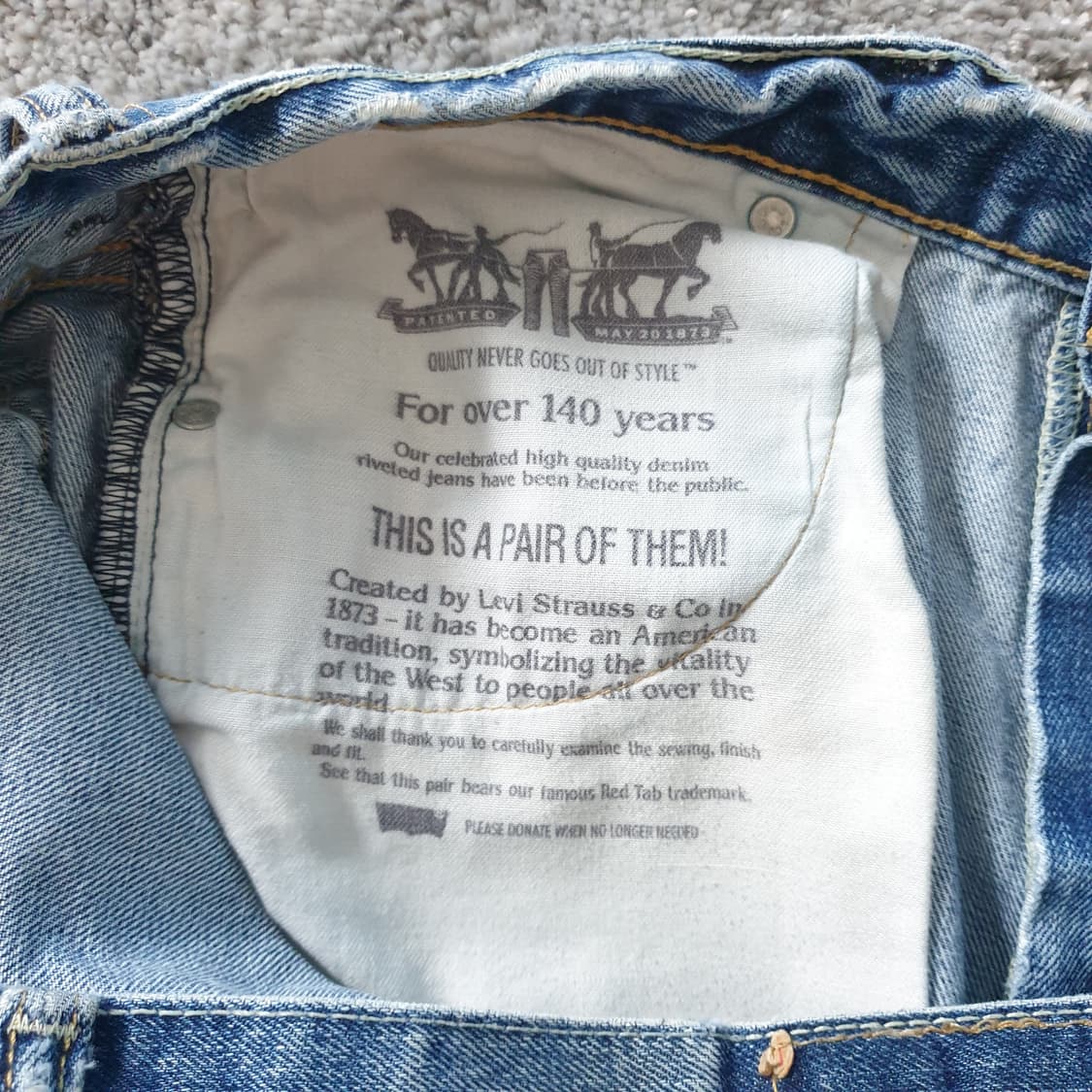 [무료배송] LEVIS 데님 바지 상품이미지7