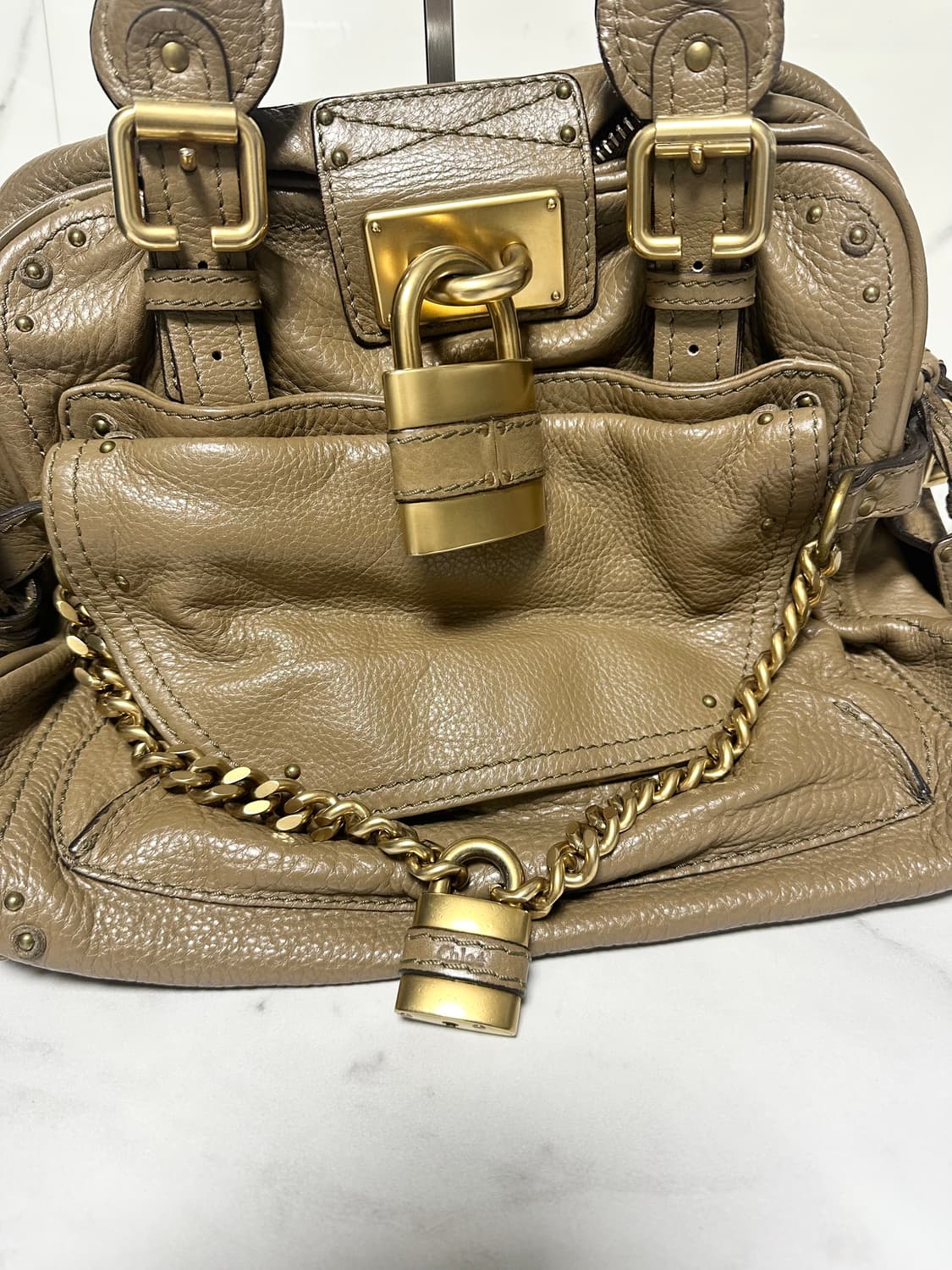 [A+ 정품] 끌로에 패딩턴백 브라운 라지 상품이미지8