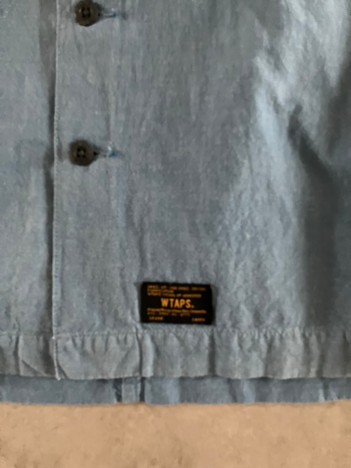 Wtaps 더블탭스 샴브레이 반팔 셔츠 상품이미지5