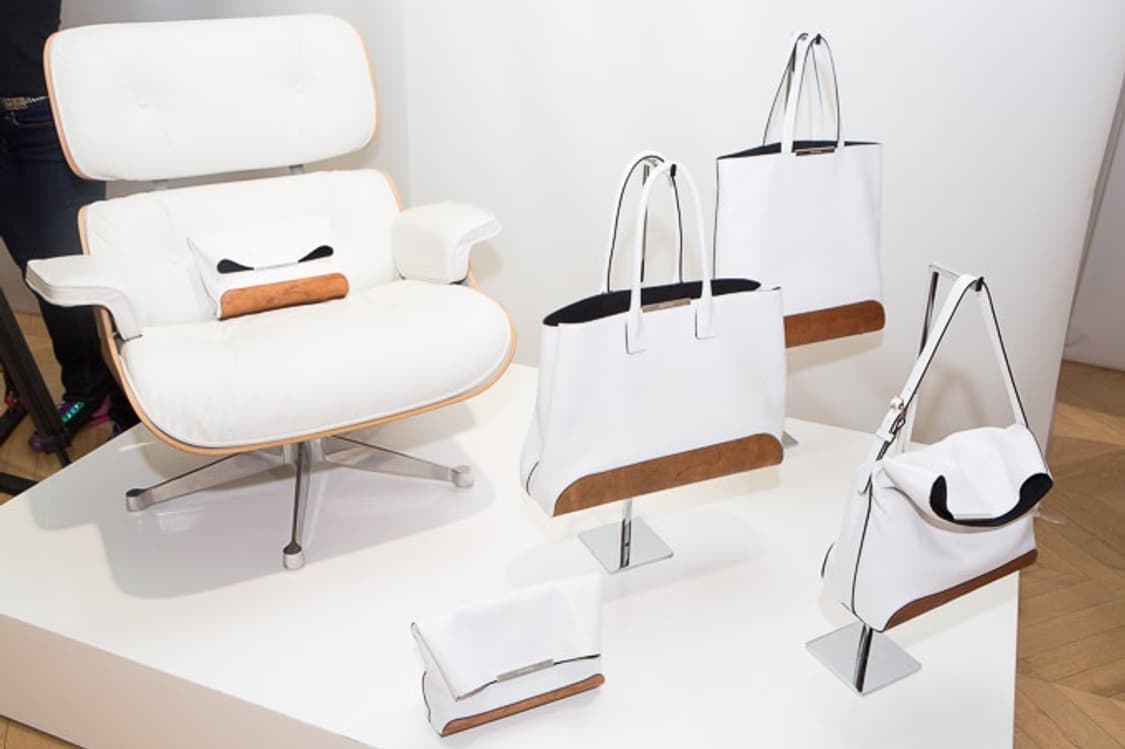 Neil Barrett 2014 S/S 은장로고 화이트 우드패턴 백 상품이미지1