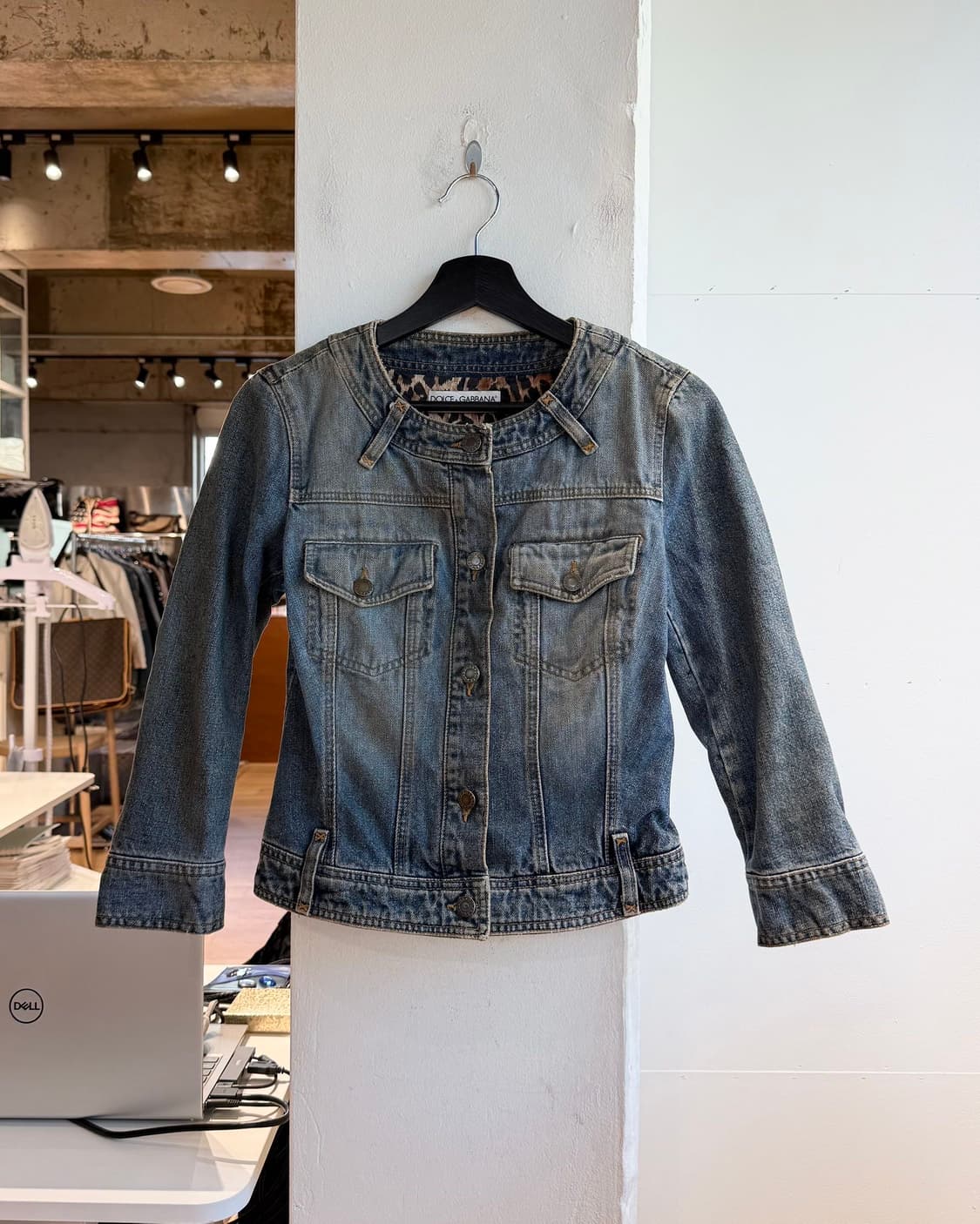 돌체앤가바나 데님 00s 크롭 자켓  상품이미지2