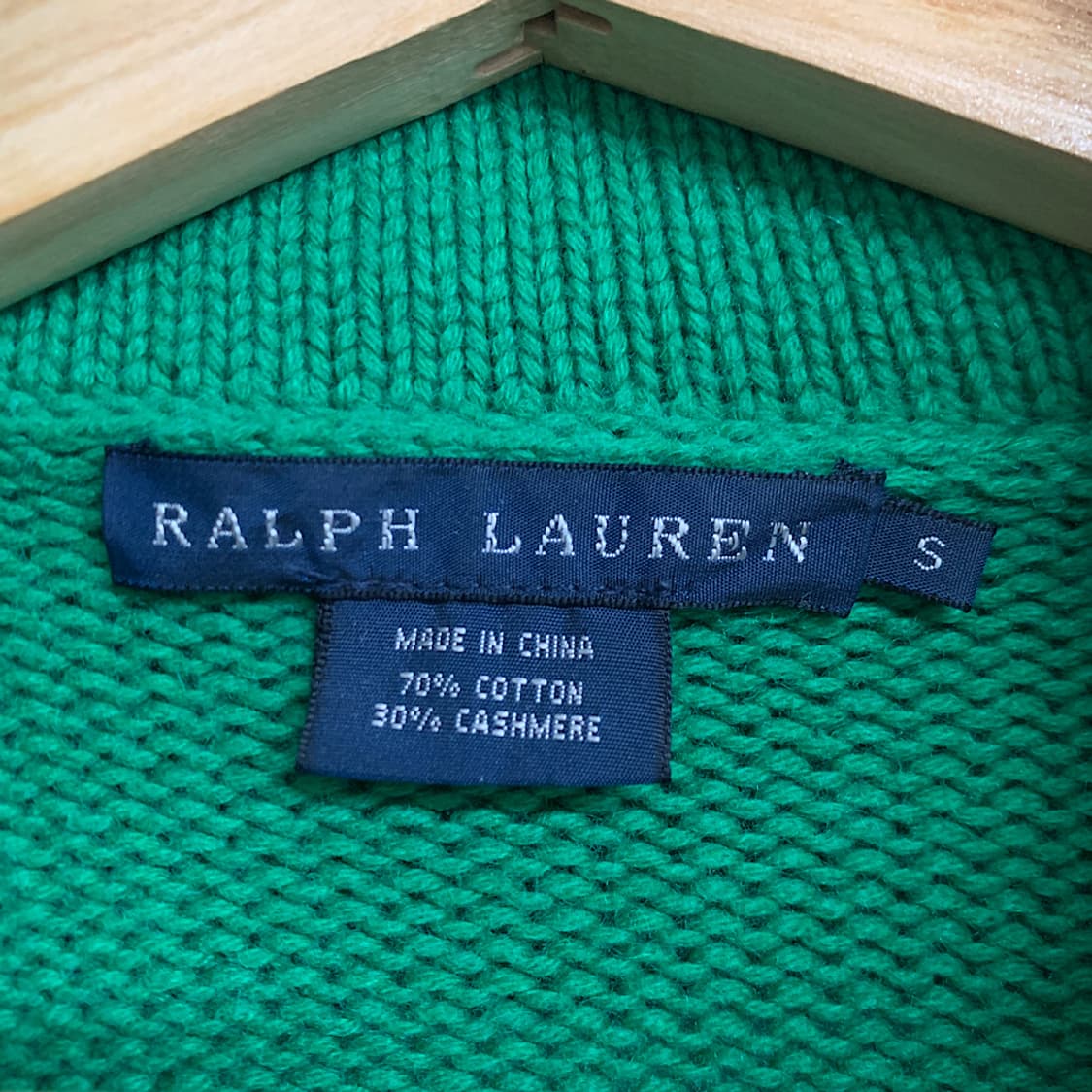 폴로 랄프로렌 여성 코튼 캐시미어 가디건 S 상품이미지2