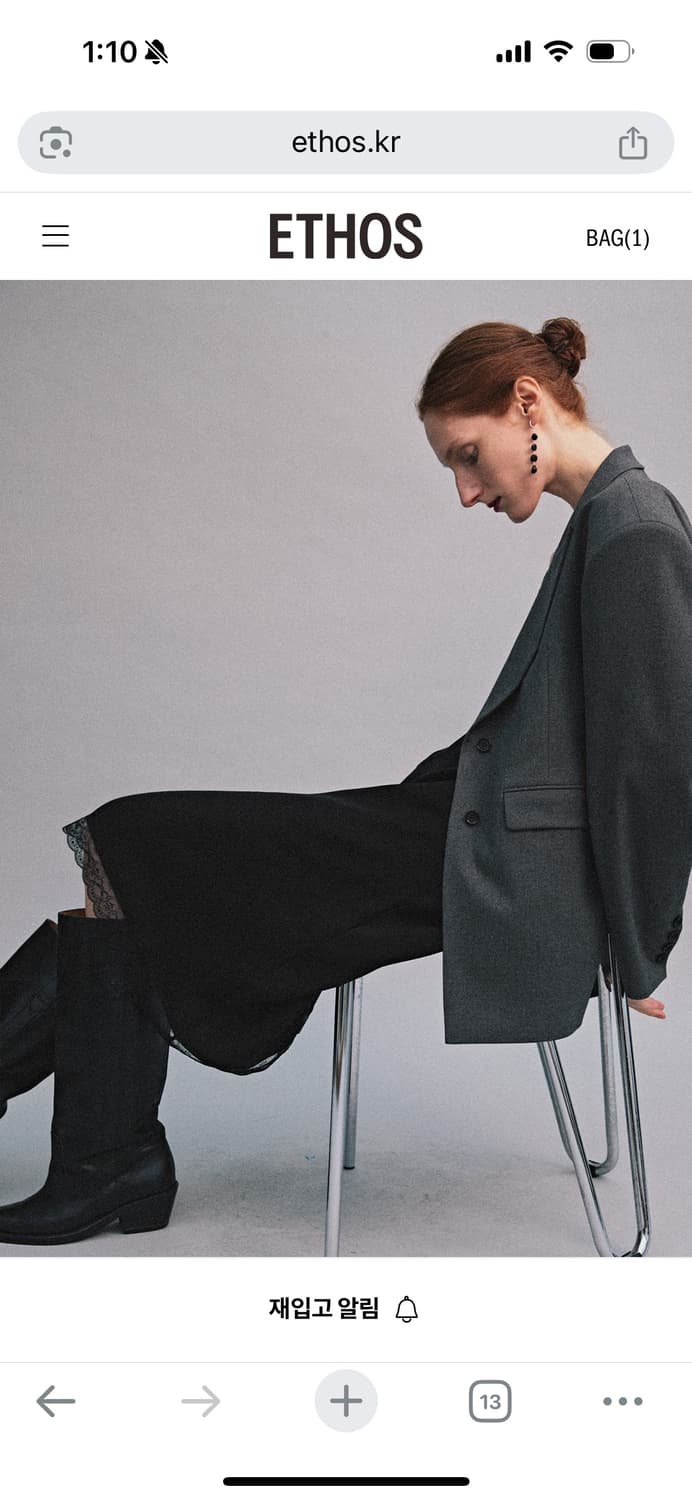 새) 에토스 GLOSSY MIDI DRESS  상품이미지3