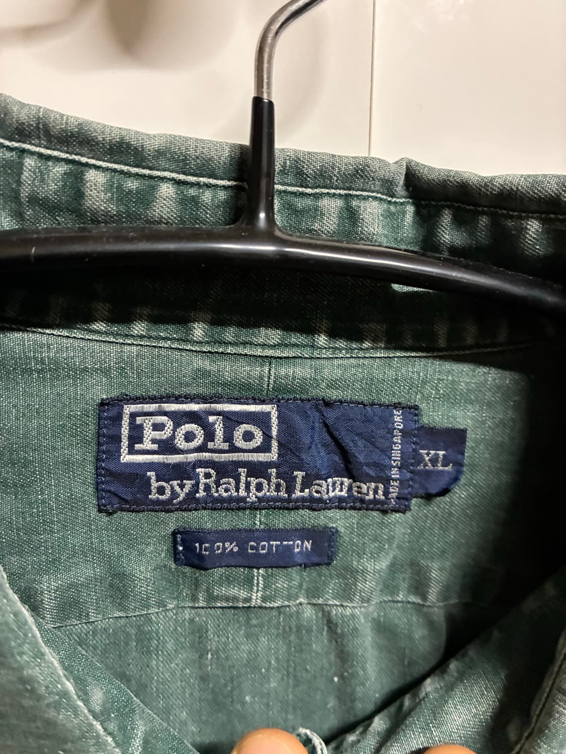 👕 [새상품] 폴로랄프로렌 피그먼트 그린 셔츠 XL/105 상품이미지2