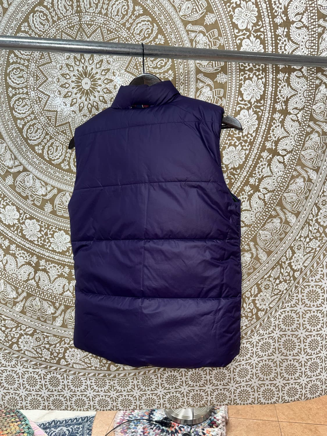 폴로랄프로렌 여성 리버시블 퍼플그린 배색 패딩조끼  상품이미지10