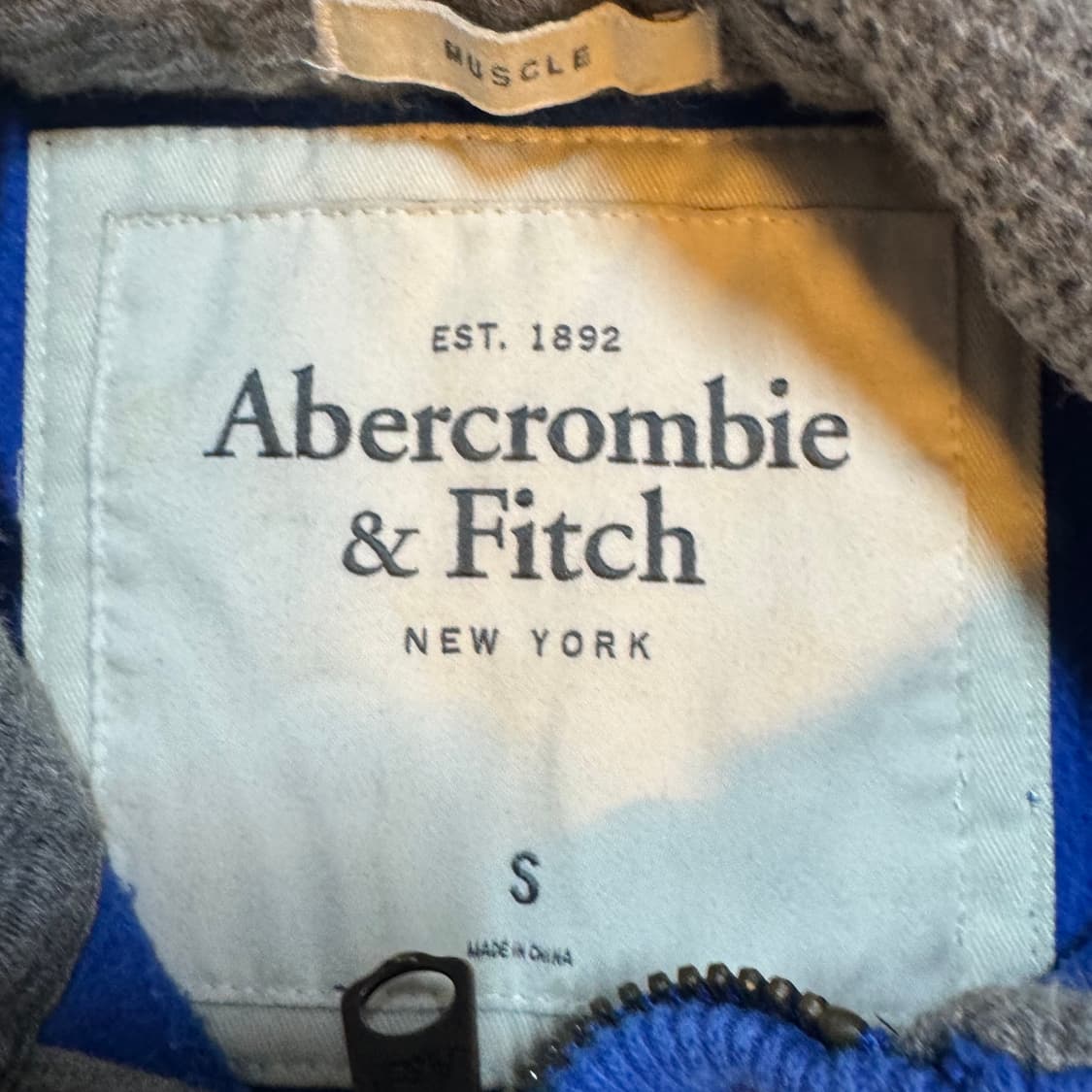 아베크롬비 블루 후드집업 s 상품이미지3