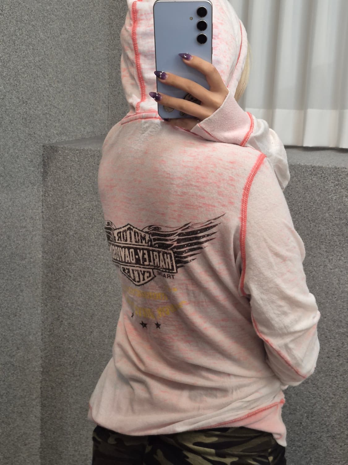 HARLEY DAVIDSON v-neck hoodie 상품이미지2
