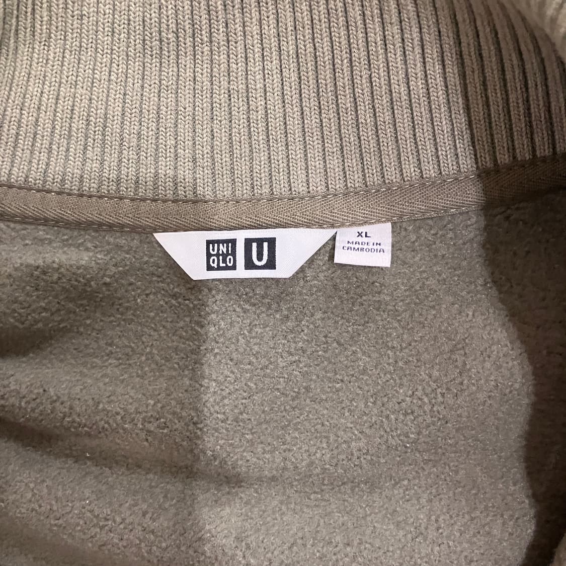 유니클로u 스웻집업 상품이미지2