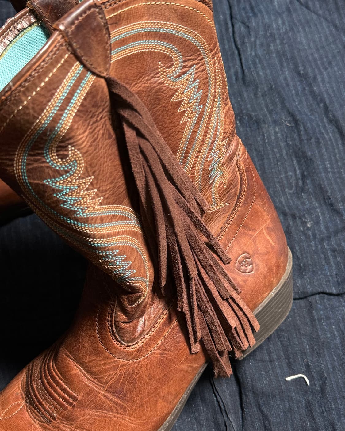 Ariat 프린지 팬시 웨스턴 부츠 US6.5 상품이미지3