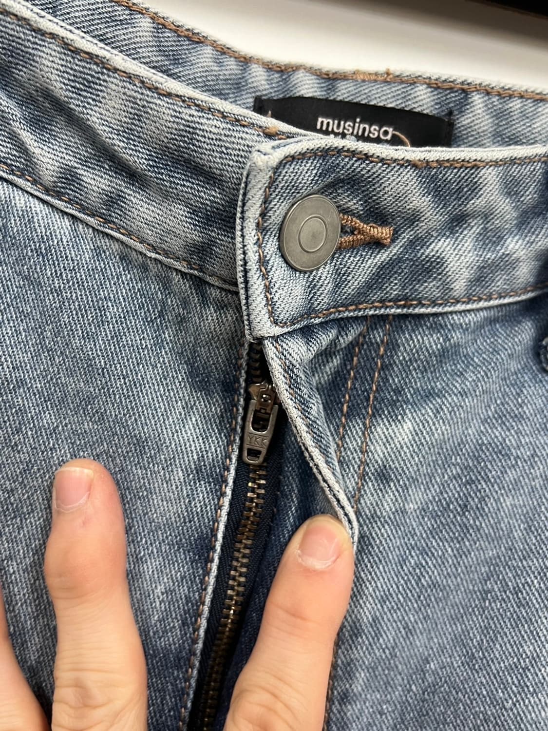 무신사 스탠다드 더블니 카펜터 데님 팬츠  상품이미지3