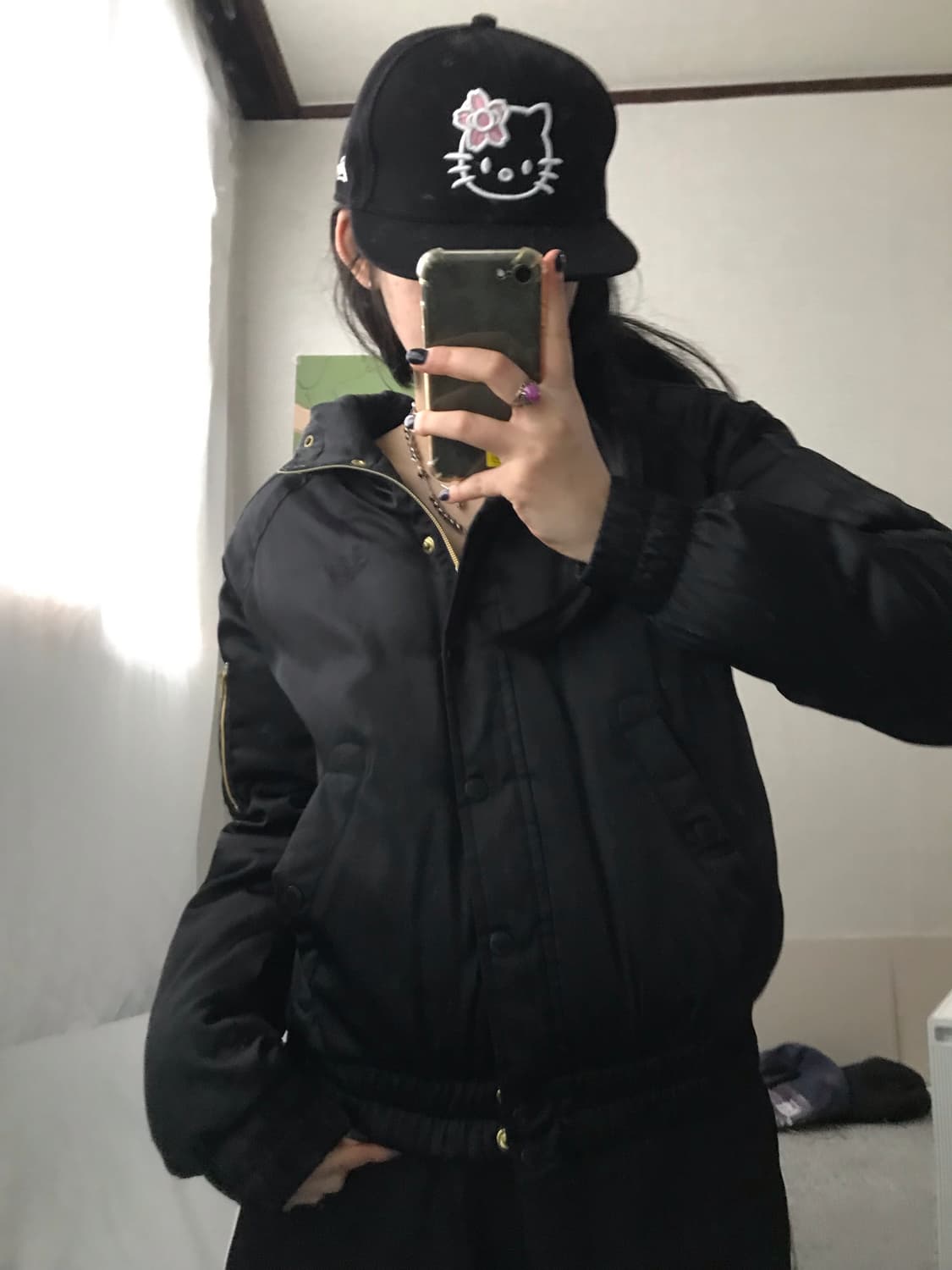 아디다스 블랙 Ma-1 패딩 상품이미지2