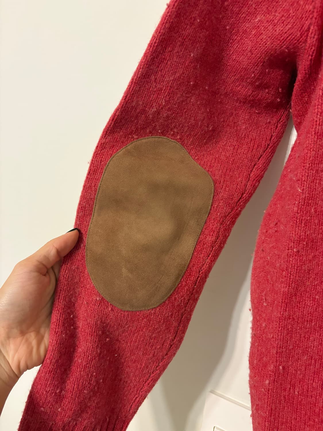 울캐시미어 엘보우 패치 니트 스웨터 상품이미지3