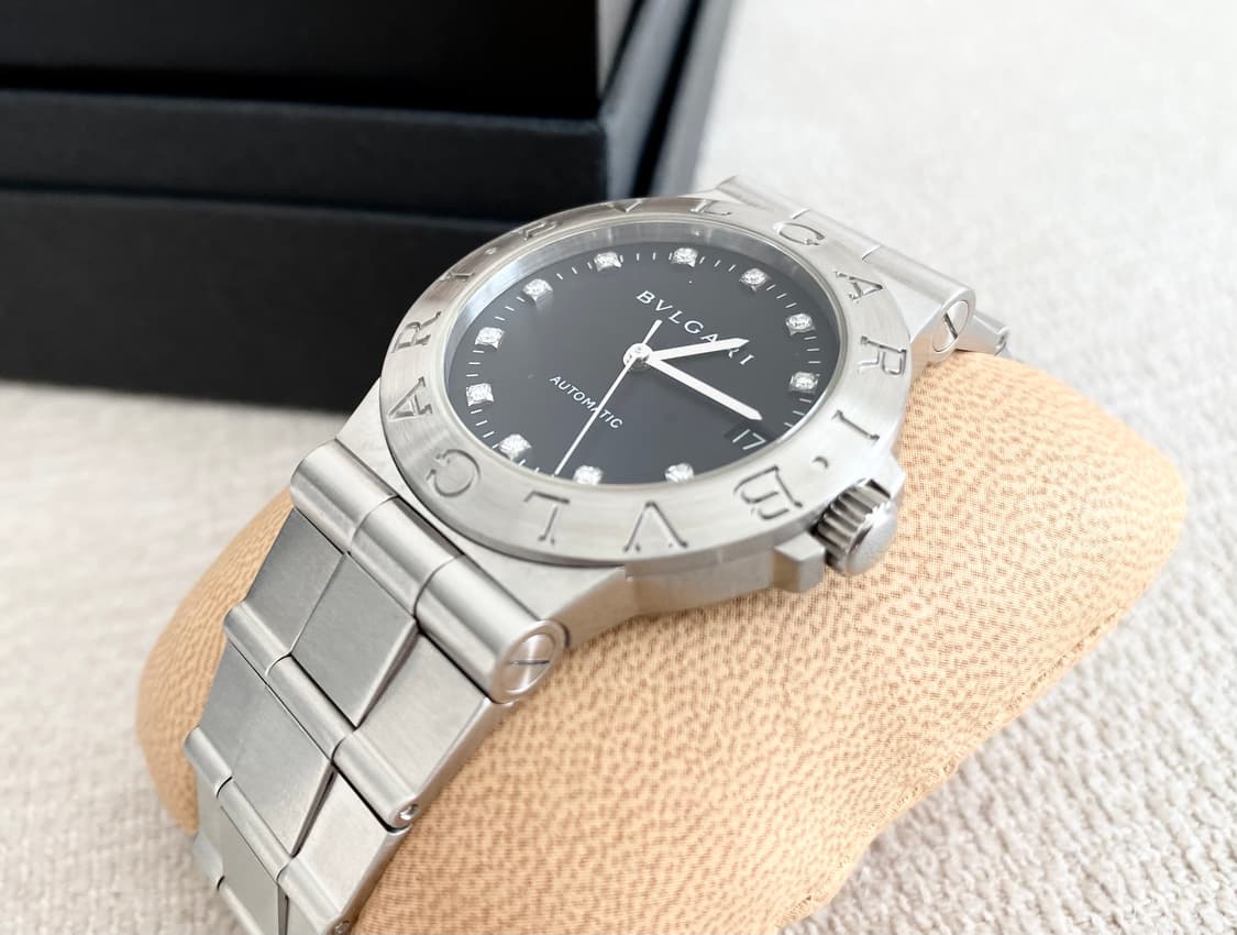 불가리 디아고노 LCV35 다이아 11P 남성용 35mm 미듐  오토메틱 상품이미지7