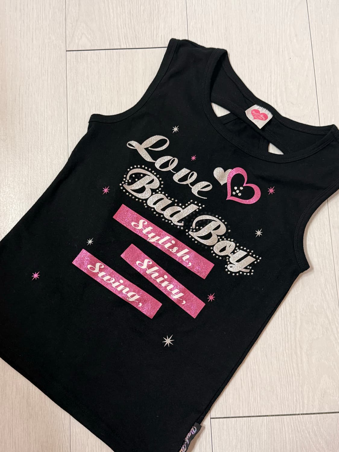 아이디빈티지 ID vintage 갸루 y2k 비즈 나시 슬리브리스 상품이미지4