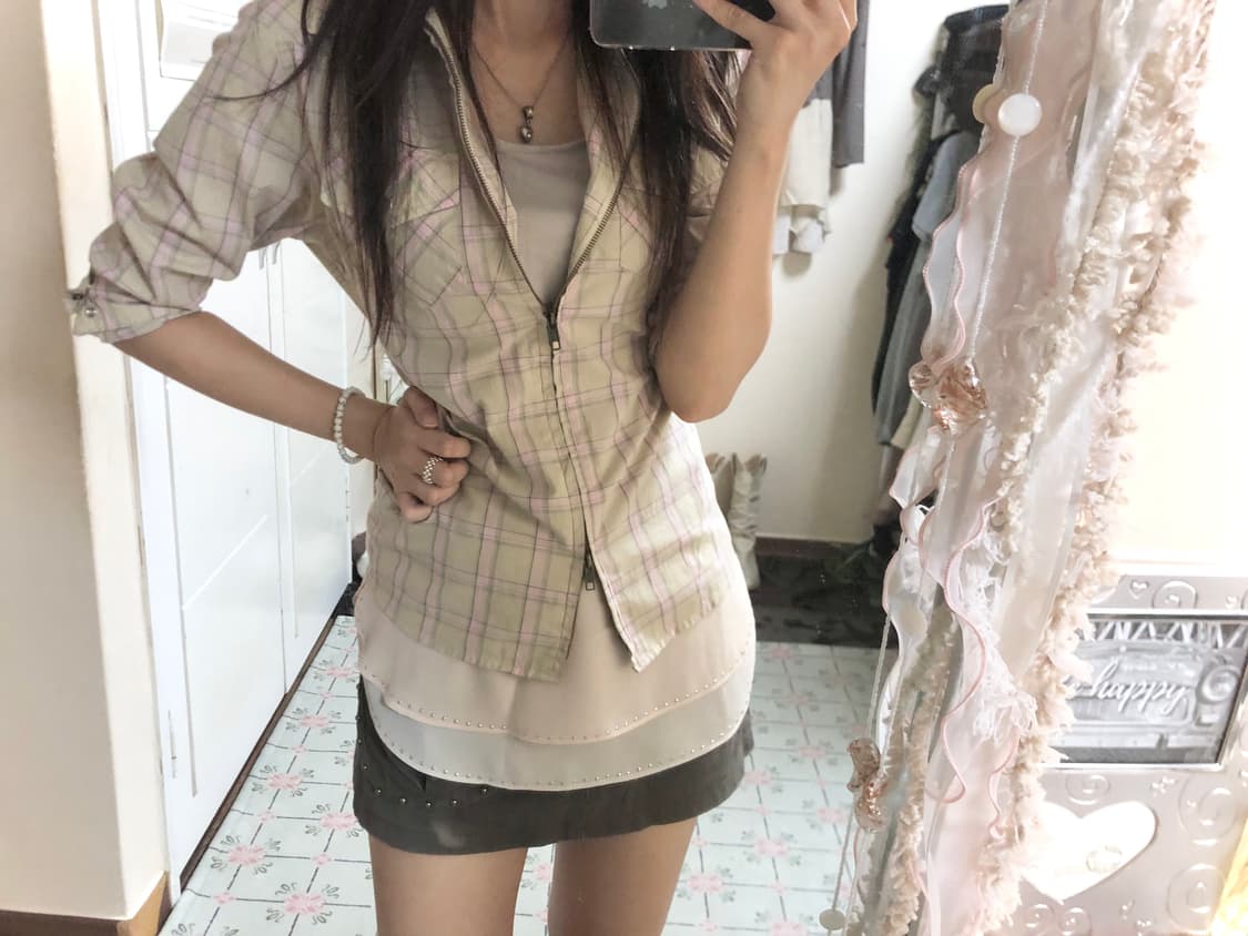 체크 셔츠 자켓 상품이미지1