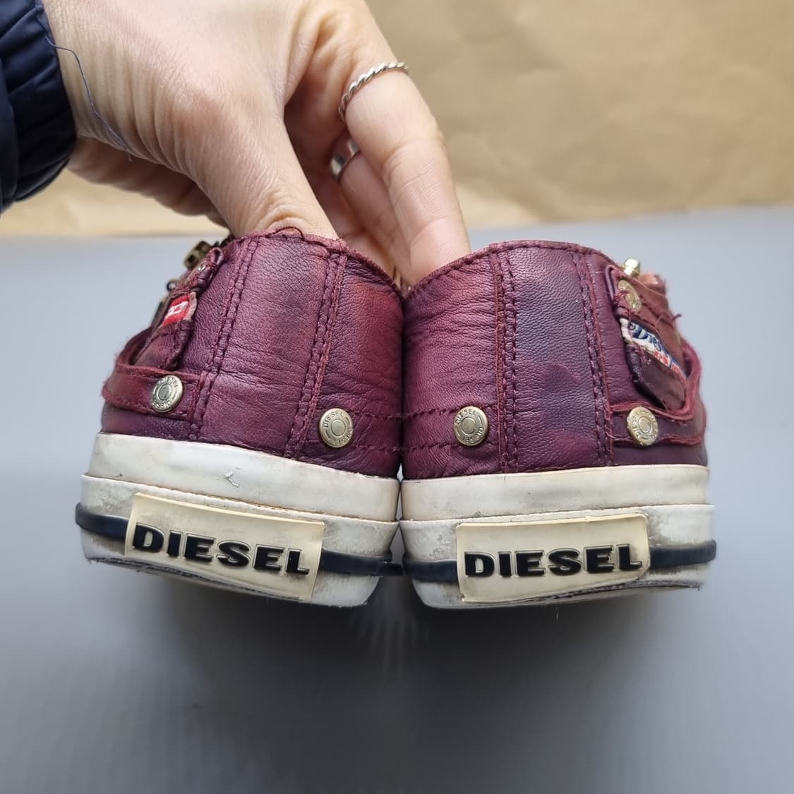 디젤 여성가죽스니커즈230 상품이미지4