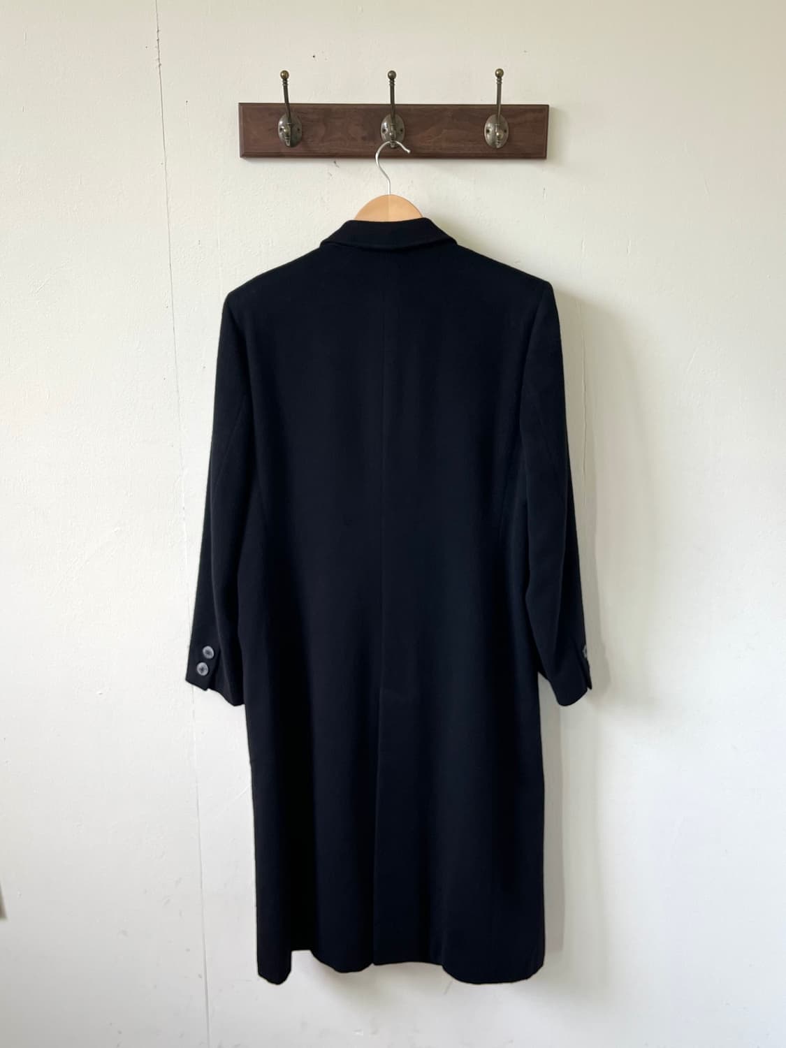 HERNO 울 & 캐시미어 블랙 더블 코트 상품이미지3