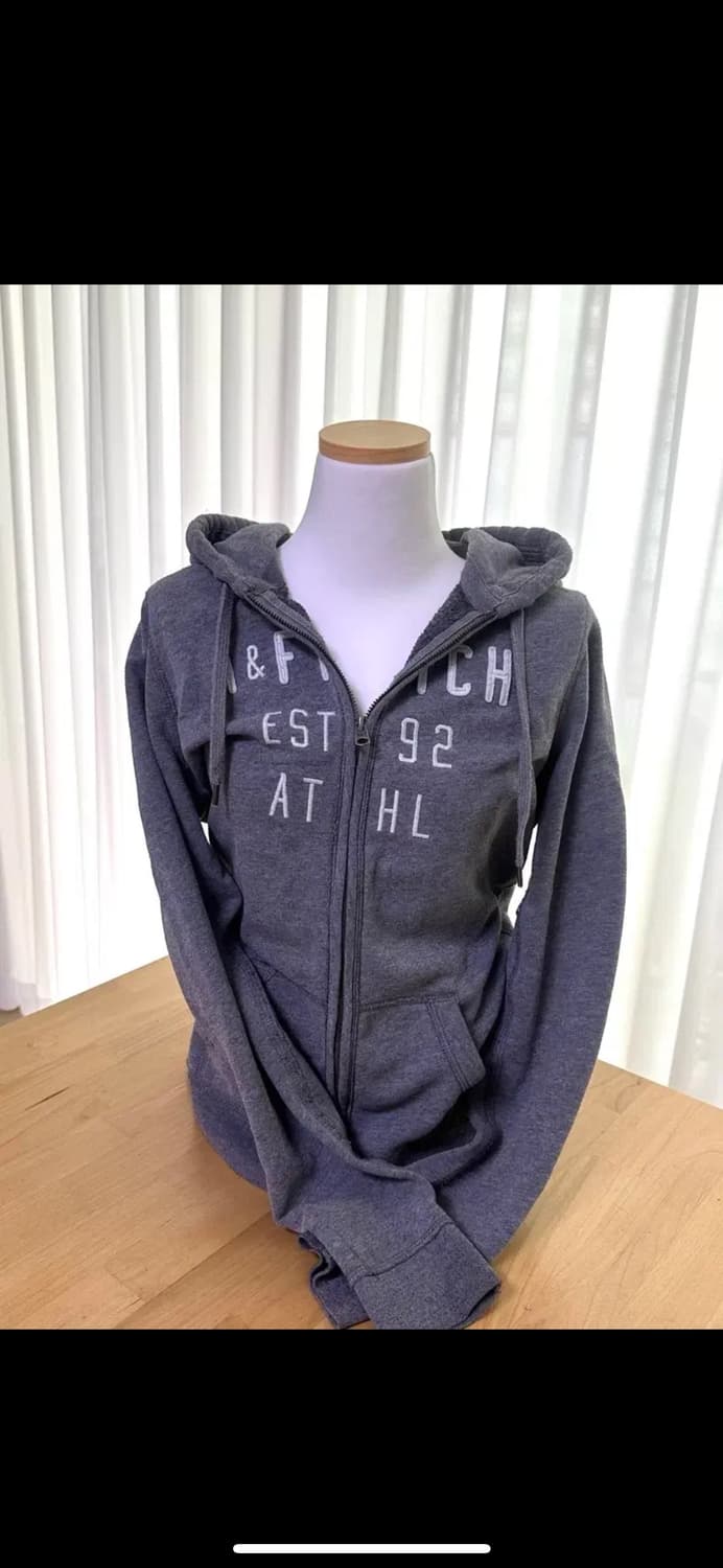 아베크롬비 글리터 후드집업 그레이 이코 솜빈티지 어항 스포티 베베 상품이미지1