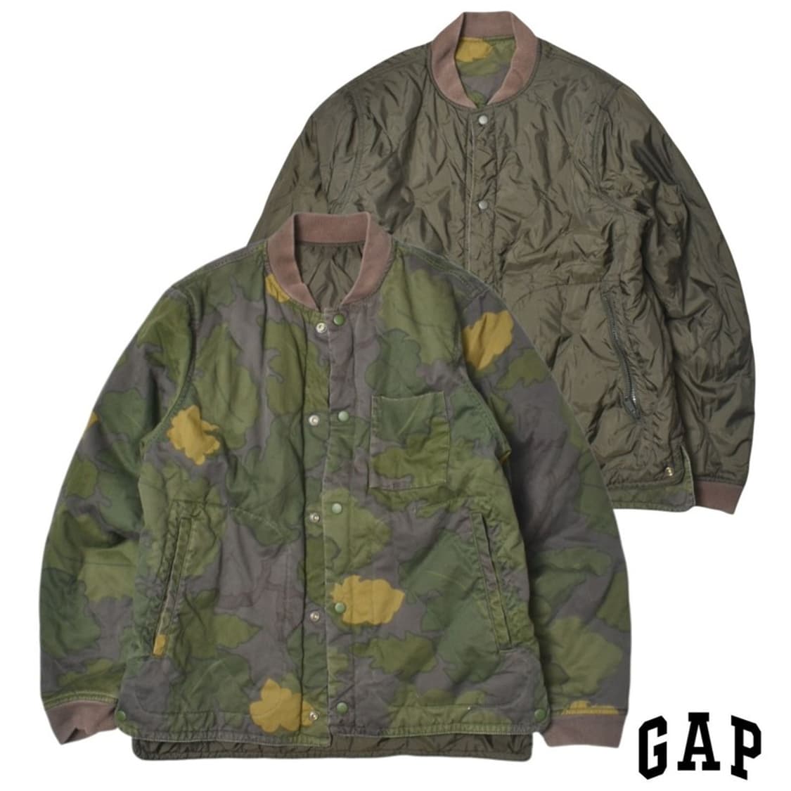 갭 X 더힐스테이트 리버시블 양면 퀼팅 자켓 M N3246 상품이미지1