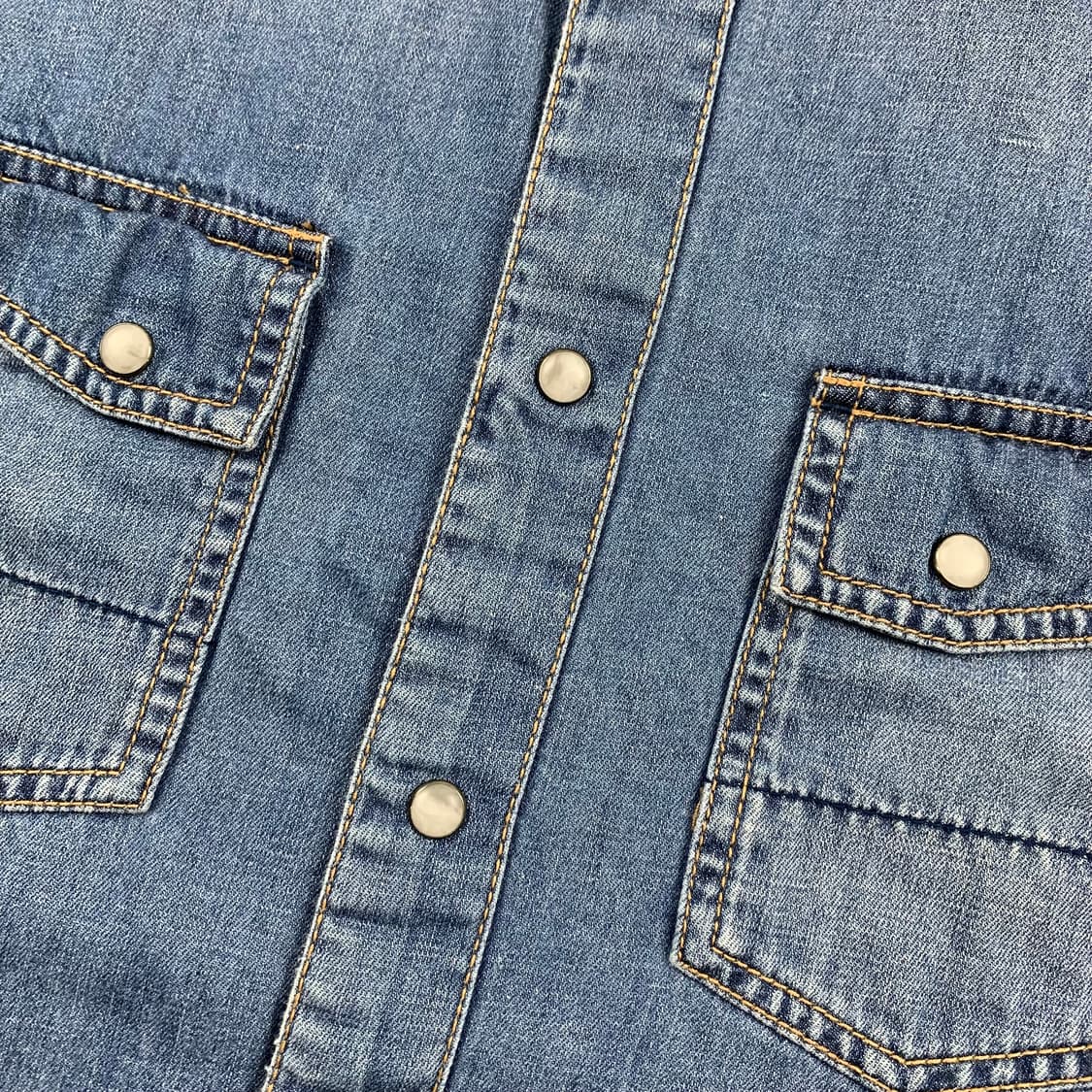 아르마니 익스체인지 투포켓 웨스턴 데님셔츠 상품이미지3