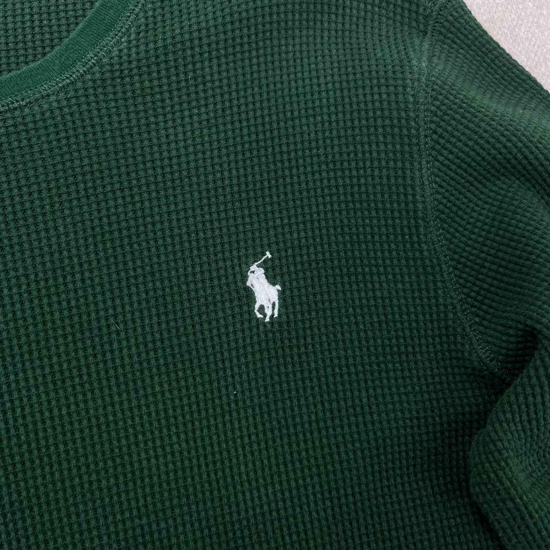 95 폴로랄프로렌 신형 와플 그린 롱슬리브 상품이미지2