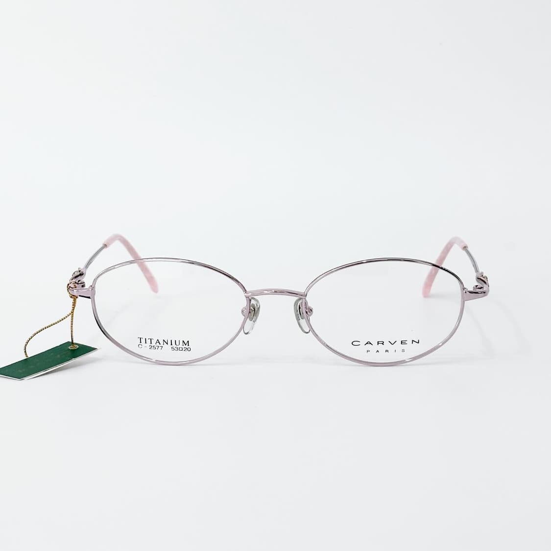 키지클럽 CARVEN 핑크 오벌 데드스탁 빈티지안경 상품이미지2