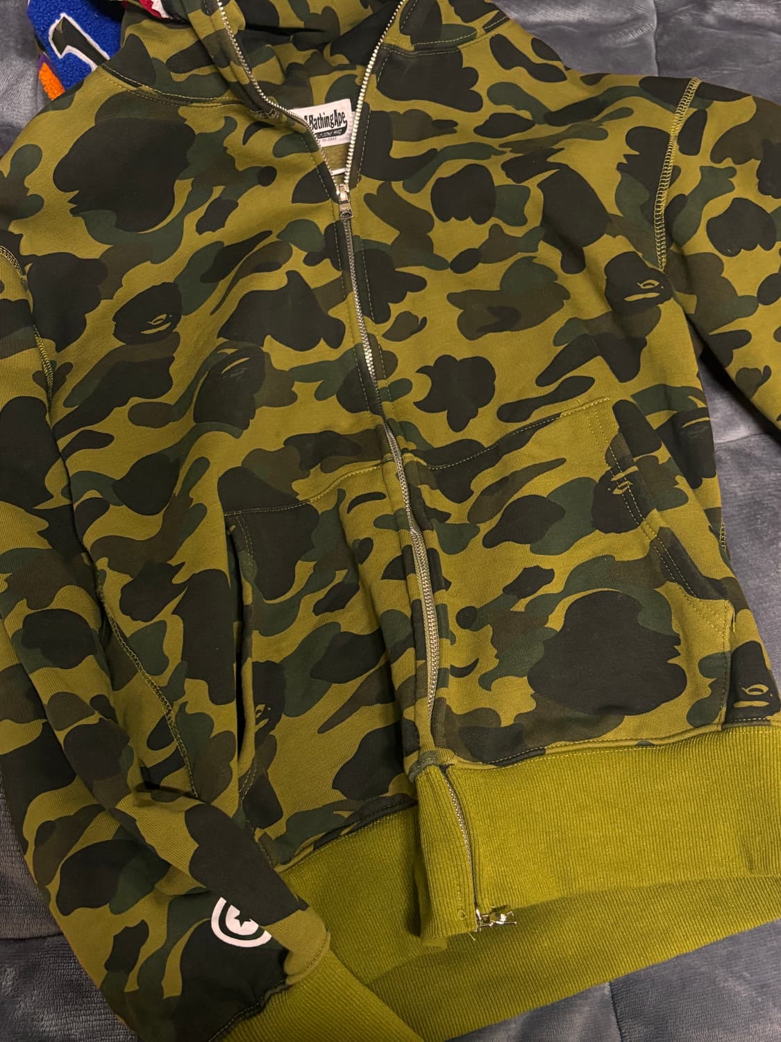 베이프 샤크후드집업 녹계 M 상품이미지2