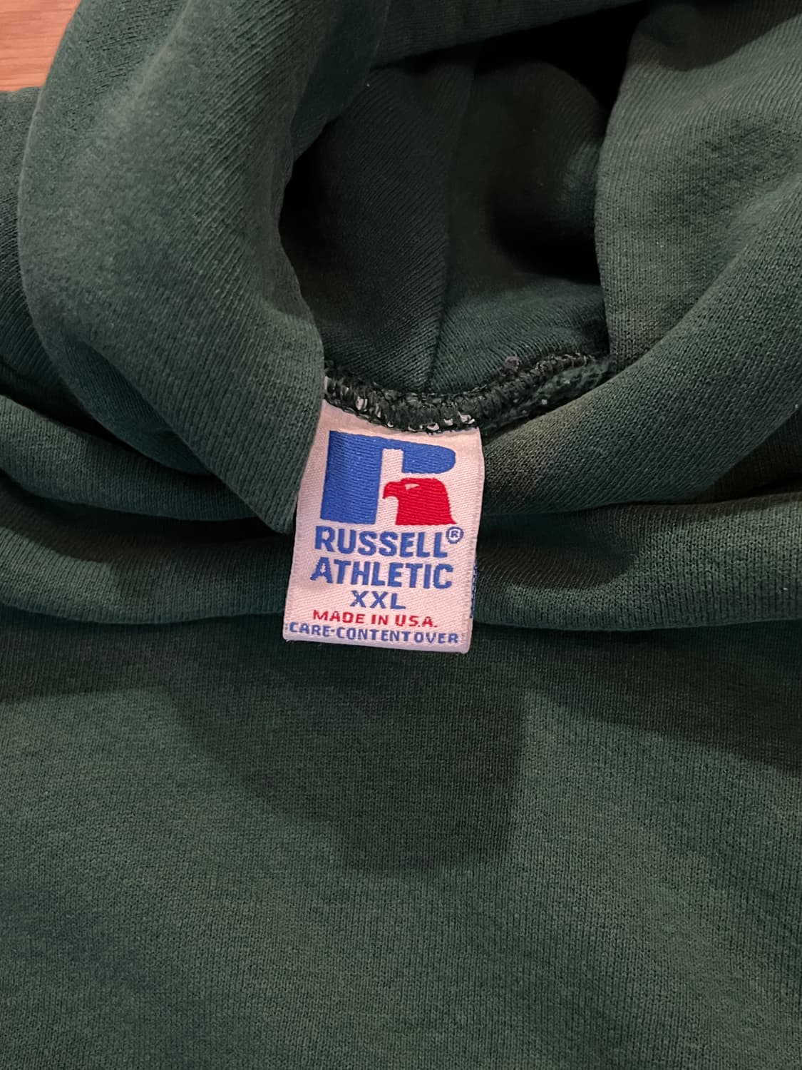 90s 러셀 빈티지 후드 그린 XXL 상품이미지6