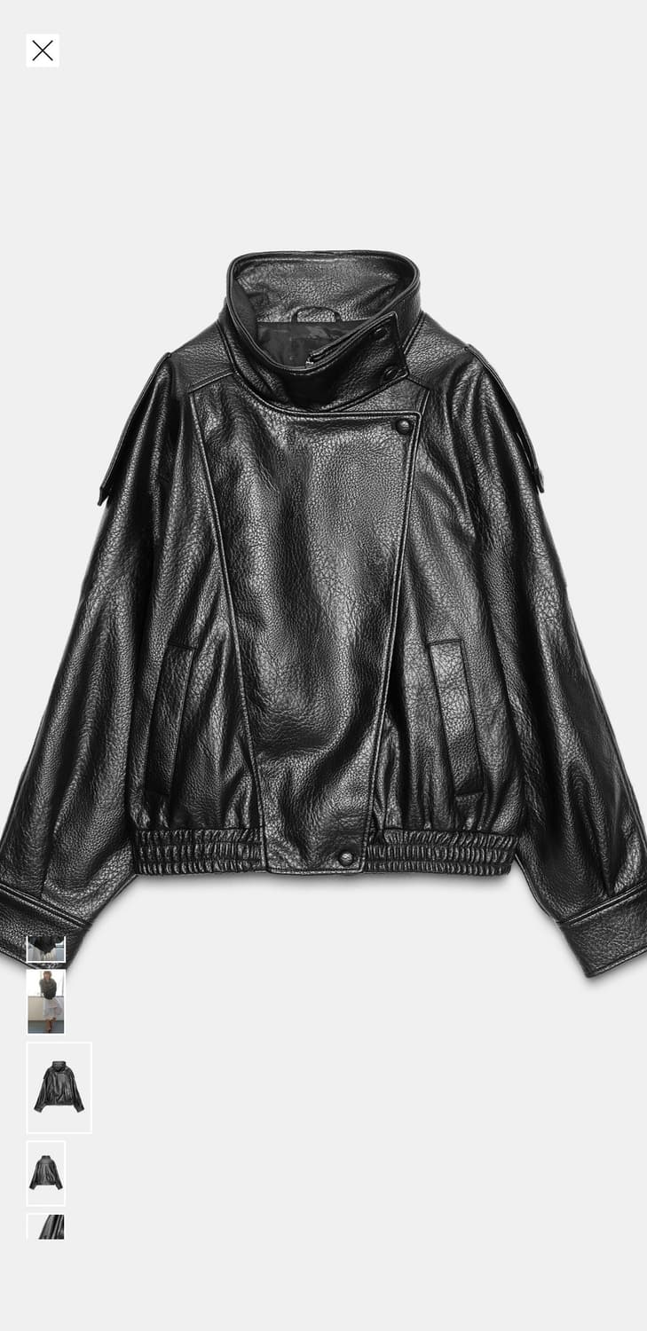 자라 레더 자켓 상품이미지1