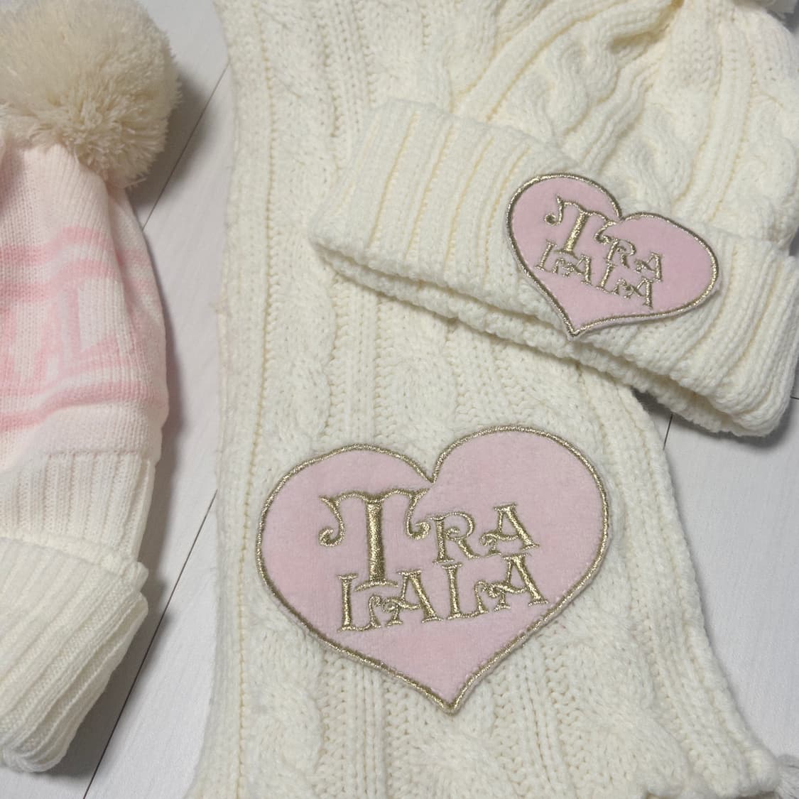 예약중//트랄라라 tralala 모자 비니 목도리 세트 모리걸 상품이미지2