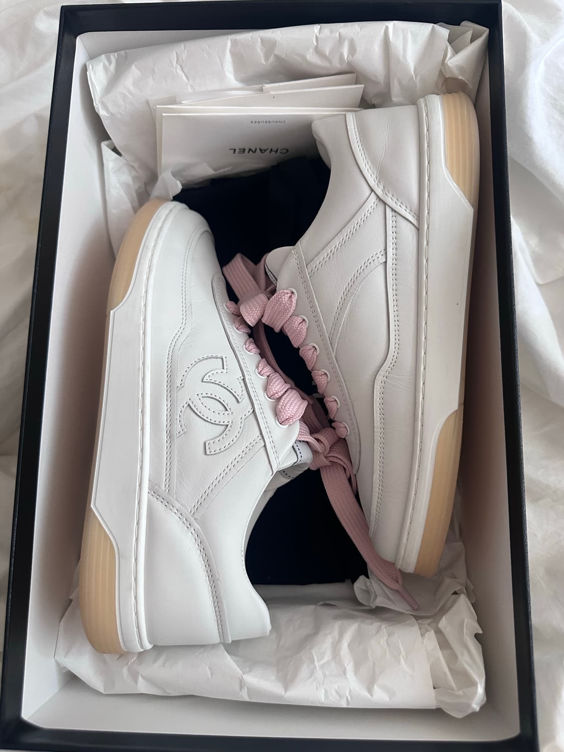 샤넬 테니스화 G39978 35사이즈 핑크 상품이미지5