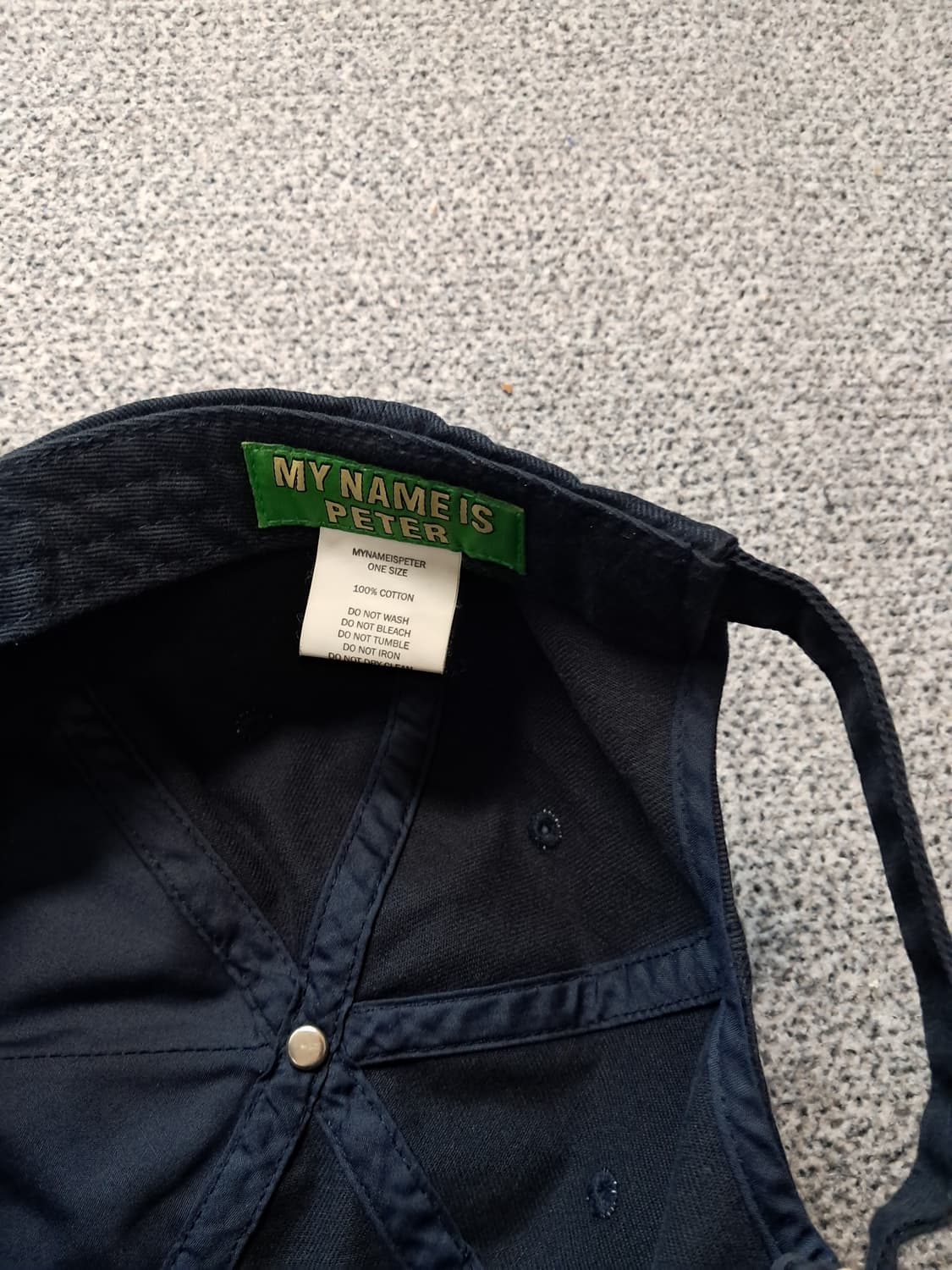 마이네임이즈피터 5-PANEL PETER CAP - NAVY 상품이미지3