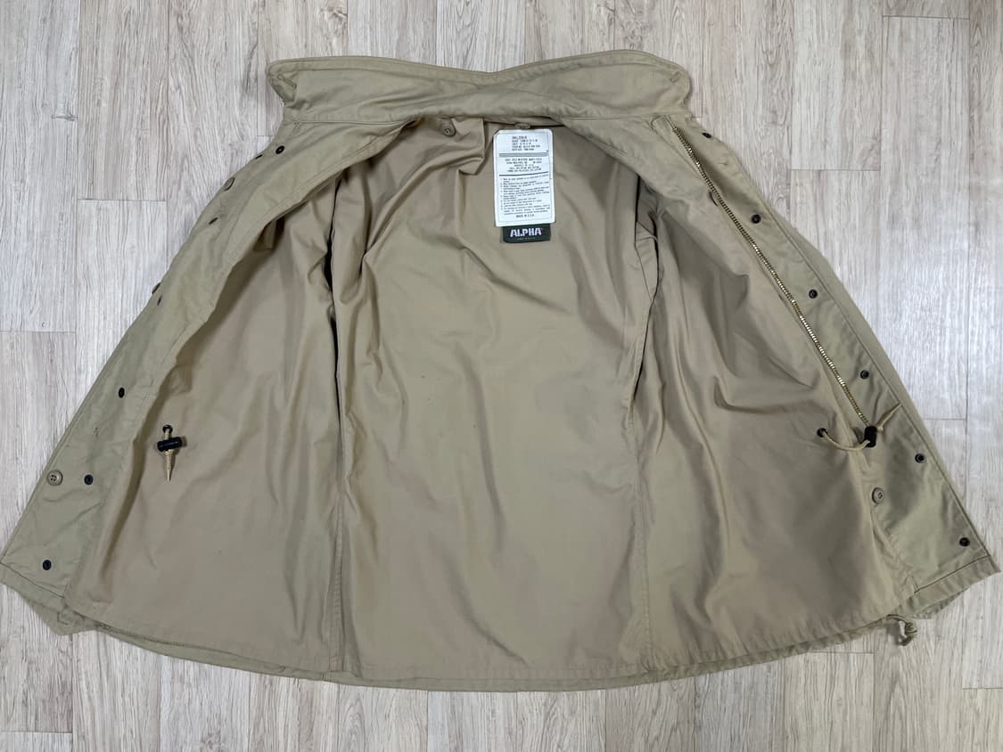 95~100) 90's 알파 미군 3세대 황동지퍼 M65 야상(미국제) 상품이미지4