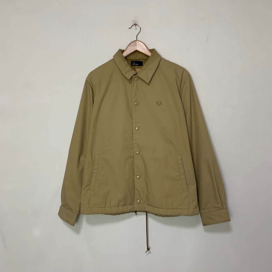 프레드페리 월계수 코치자켓 베이지 야상 자켓 트렌치 점퍼 L 상품이미지1