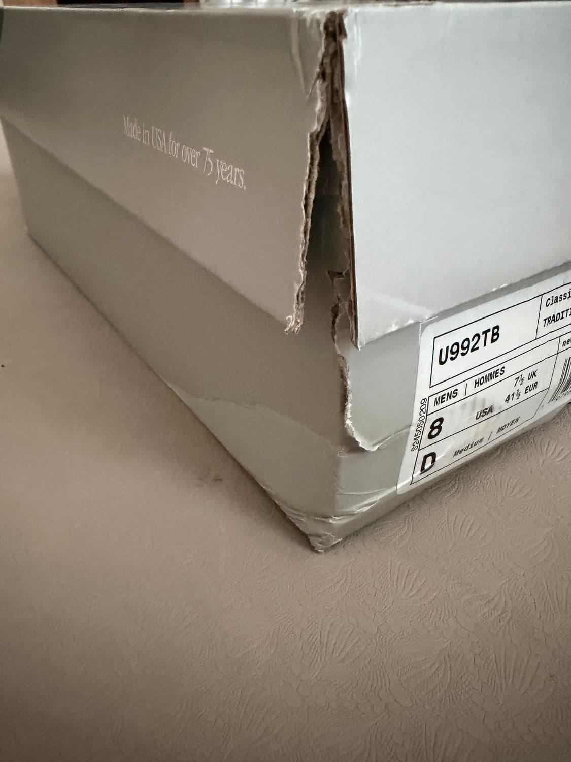 뉴발란스 992 메이드 인 USA 코어 블랙 260 상품이미지4