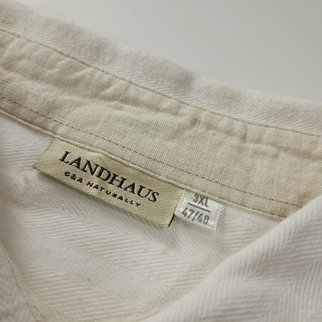 CJ300 3XL 란트하우스 90s 독일판 바바리안 롤업버튼 셔츠 남방 상품이미지3