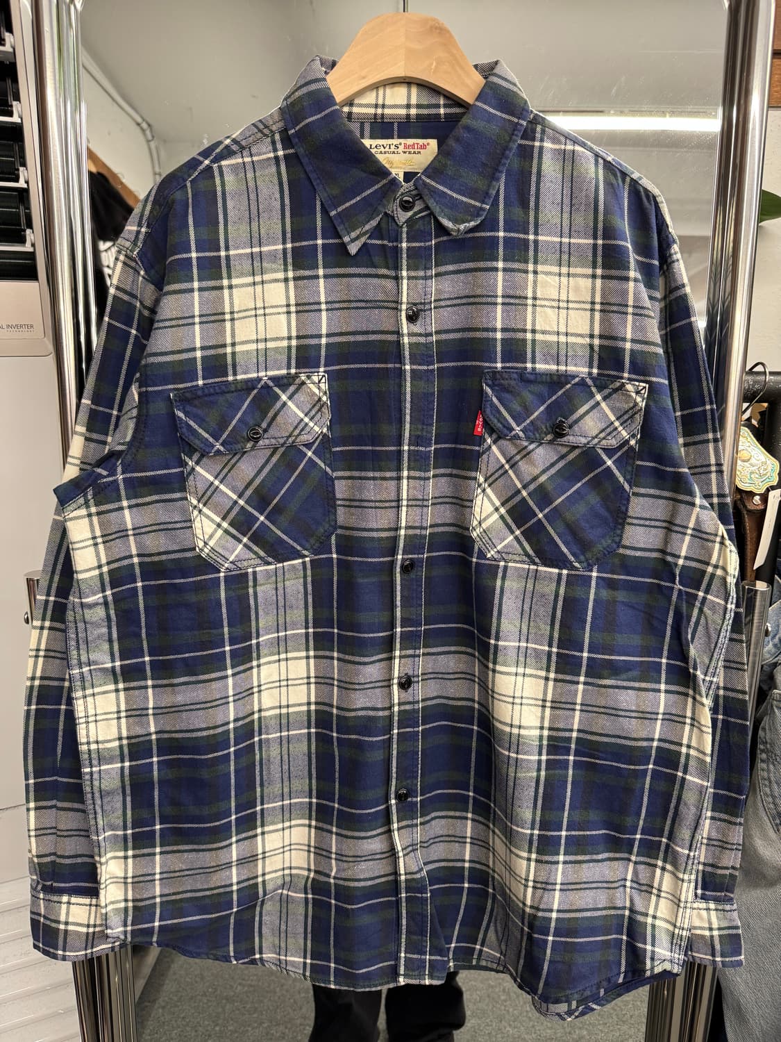 리바이스 빈티지 체크패턴 플란넬 셔츠 상품이미지1