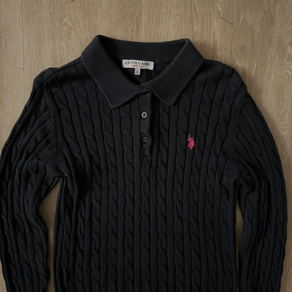 US Polo Assn 케이블 니트 스웨터 상품이미지2