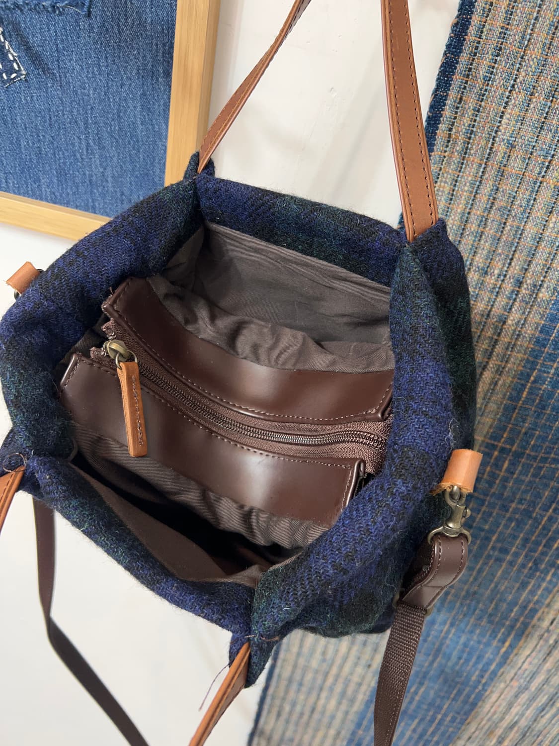 HARRIS TWEED Black Watch Bag 상품이미지7