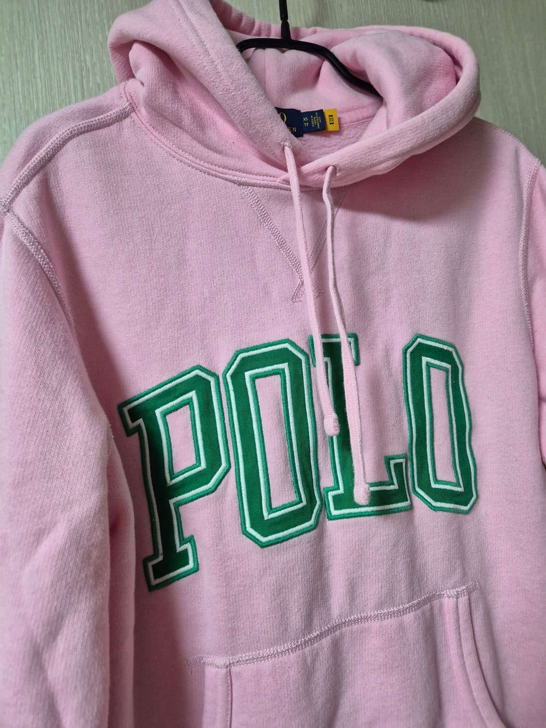 신형 폴로 랄프로렌 핑크 후드티 기모 맨투맨 XS 여성 상품이미지5