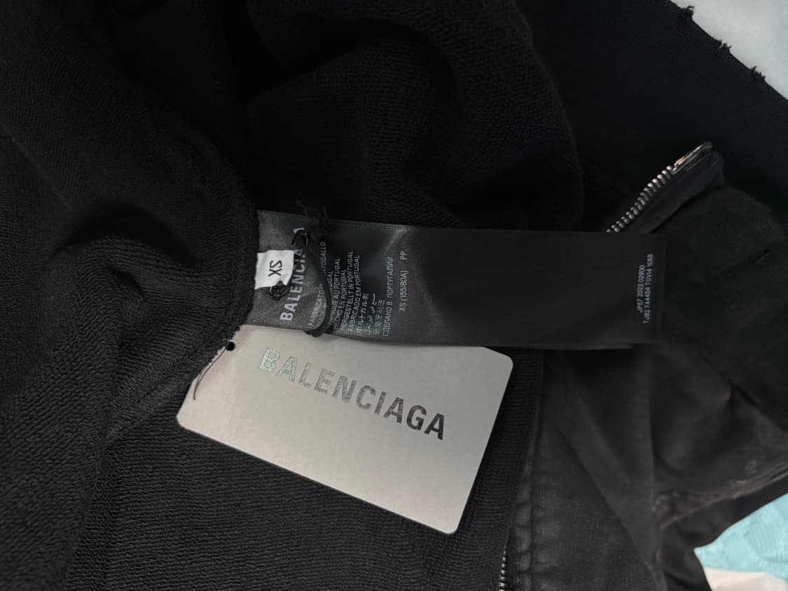 23SUMMER 발렌시아가 스몰핏 머드 후드 집업 XS 새상품 상품이미지5