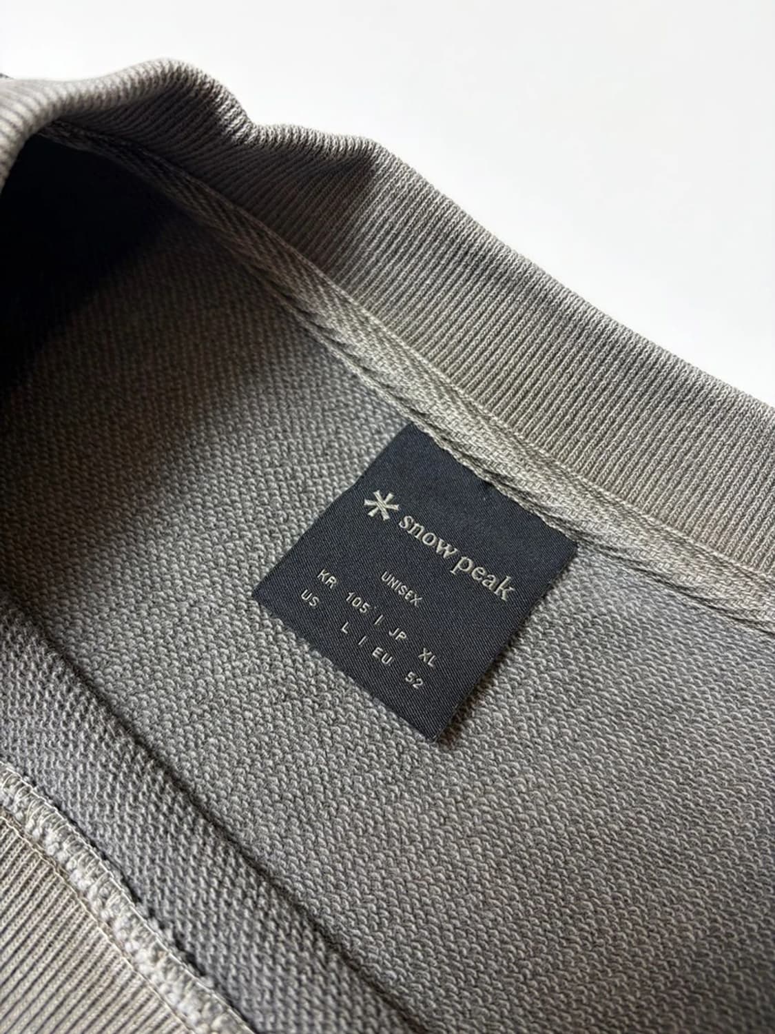 스노우PEAK 21FW 피그먼트 다잉 오버 맨투맨 PN9193 상품이미지6